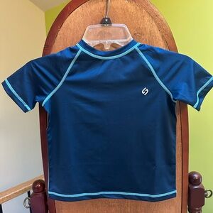 NWT - Hodo Sports Kids Swim Shirt - Navy Blue Size 4